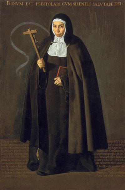 Madre Maria Jeronima de la Fuente, 1620 von Diego Velázquez